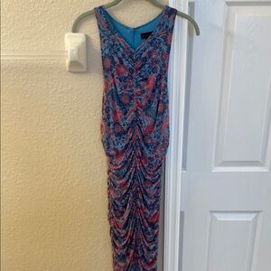 House of Harlow 1960 Floral Maxi Dress - Blue and Pink